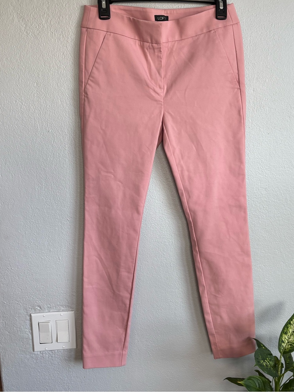 LOFT Marisa  Blush Pink  Slim Ankle Pants SZ 2